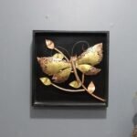 Gold Metal Butterfly Wall Decor For Kids Room And Living Room Decoration