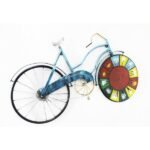 Handcrafted Blue Cycle Wall Decor For Home Decor Modern Arts Sculpture - Image 4