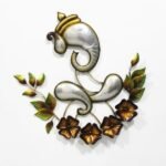Metal Lord Ganesha Wall Hanging In Copper Living Room And Office Decor - Image 6