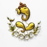 Beautiful Lord Ganesha Metal Showpiece For Wall By Malik Design - Image 5