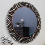 Round Bathroom Mirrors Wash Basin Drawing Room Makeup Vanity Mirror - Image 5