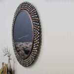 Round Bathroom Mirrors Wash Basin Drawing Room Makeup Vanity Mirror - Image 3
