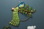 Amazing Peacock Metal Peacock Wall Decor Multicolor 100% Rust Free - Image 3