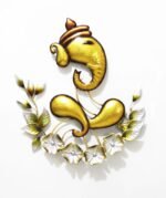 Beautiful Lord Ganesha Metal Showpiece For Wall By Malik Design - Image 6
