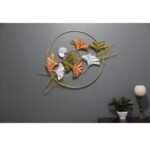 Metal Flower Ring Wall Art In Multicolor For Home Decor Wall In Bedroom
