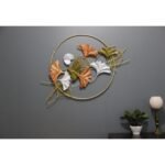 Metal Flower Ring Wall Art In Multicolor For Home Decor Wall In Bedroom