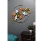 Metal Flower Ring Wall Art In Multicolor For Home Decor Wall In Bedroom - Image 3