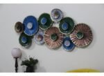 Metal Lining Multi Round Flower Wall Panels For Living Room Decor - Image 5