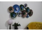 Metal Lining Multi Round Flower Wall Panels For Living Room Decor - Image 3
