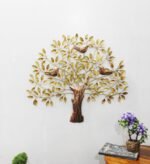 Metal Tree of Life Wall Art WIth Bird Birds Sitting On Branches Modern Artwork Diwali Gift - Image 5