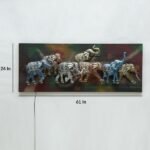 Elephant Wall Decor Led Framed living Room Art Modern Stylish Hanging - Image 4